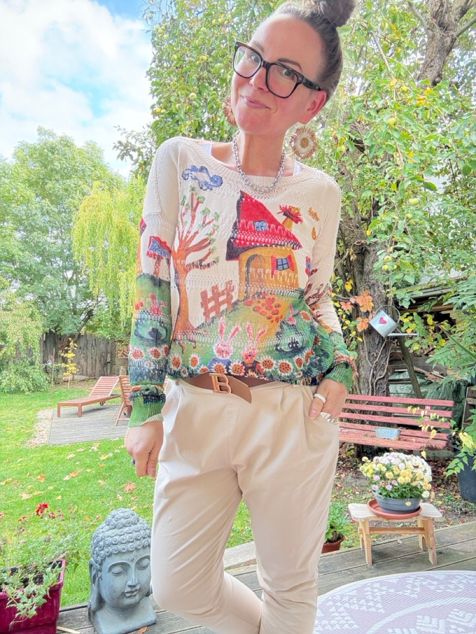 Pulli Bunte Welt - FROLLEIN KÄTHE Shop