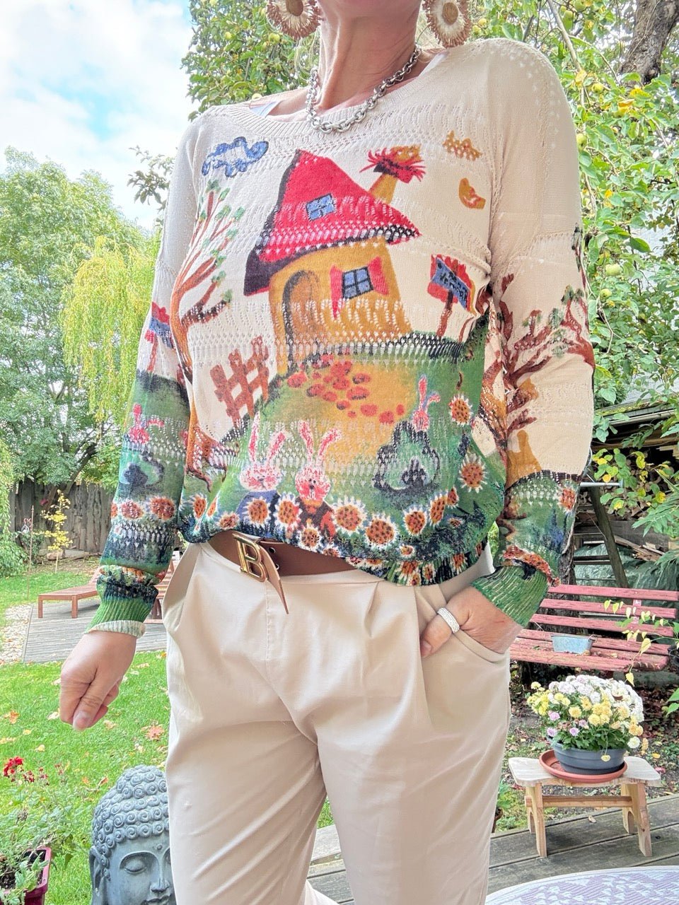 Pulli Bunte Welt - FROLLEIN KÄTHE Shop