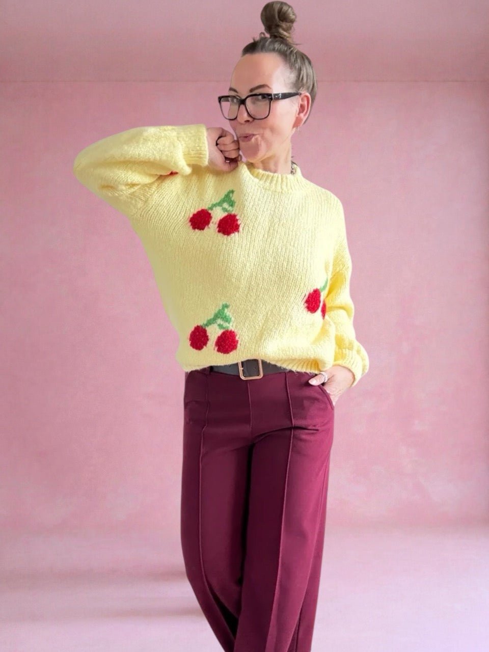 Pulli Cherry Sonnengelb - FROLLEIN KÄTHE Shop