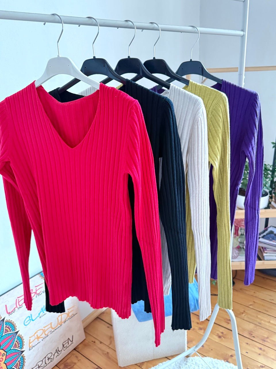 Pulli Cleo Rot - FROLLEIN KÄTHE Shop