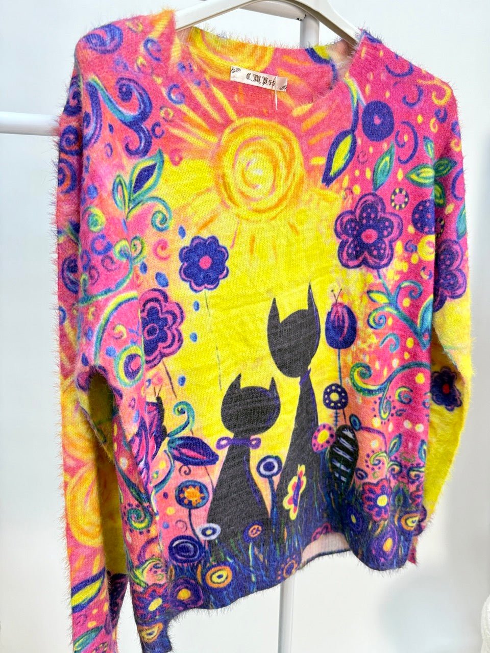 Pulli Color Edition Cat Violett - FROLLEIN KÄTHE Shop