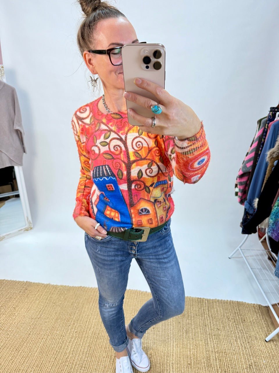 Pulli Color Edition Home Koralle - FROLLEIN KÄTHE Shop
