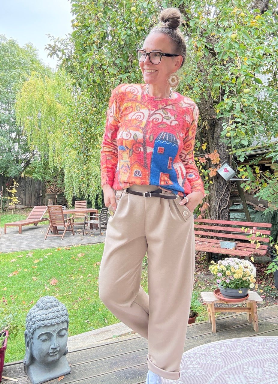 Pulli Color Edition Home Koralle - FROLLEIN KÄTHE Shop