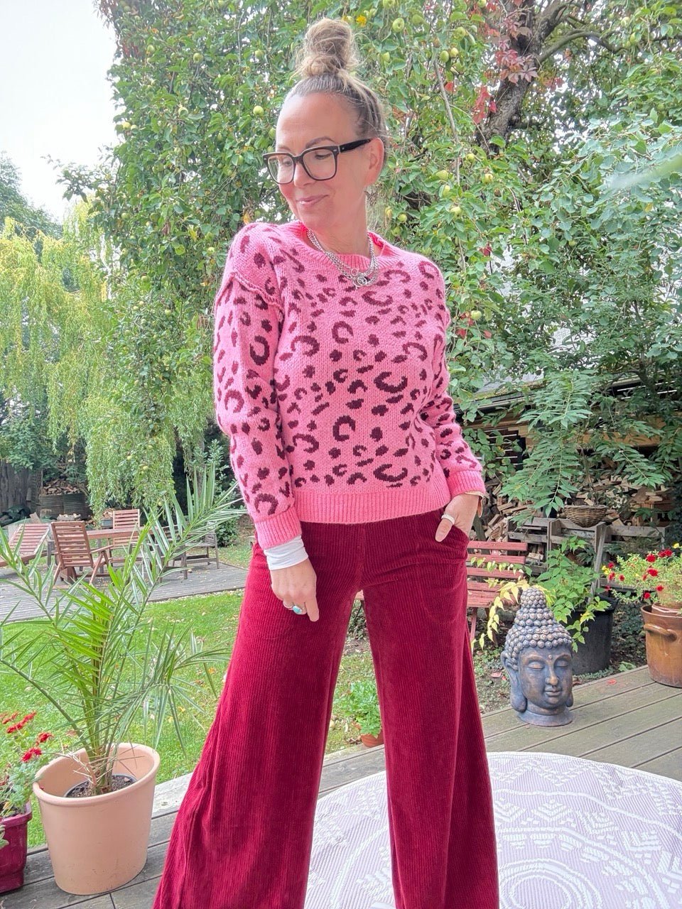 Pulli Cozy Leo Fuchsia - FROLLEIN KÄTHE Shop