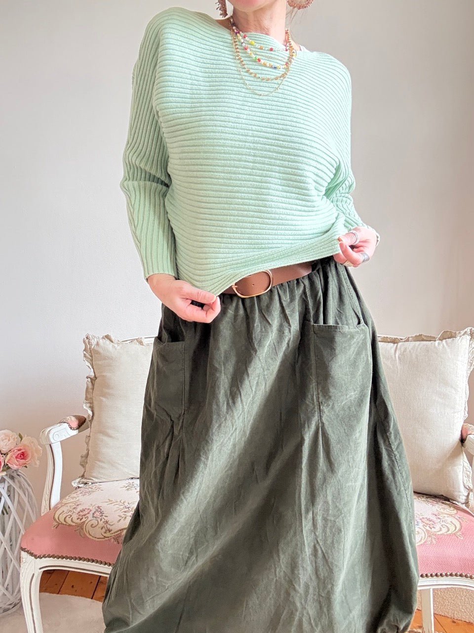 Pulli Frischluft Mint Grün - FROLLEIN KÄTHE Shop