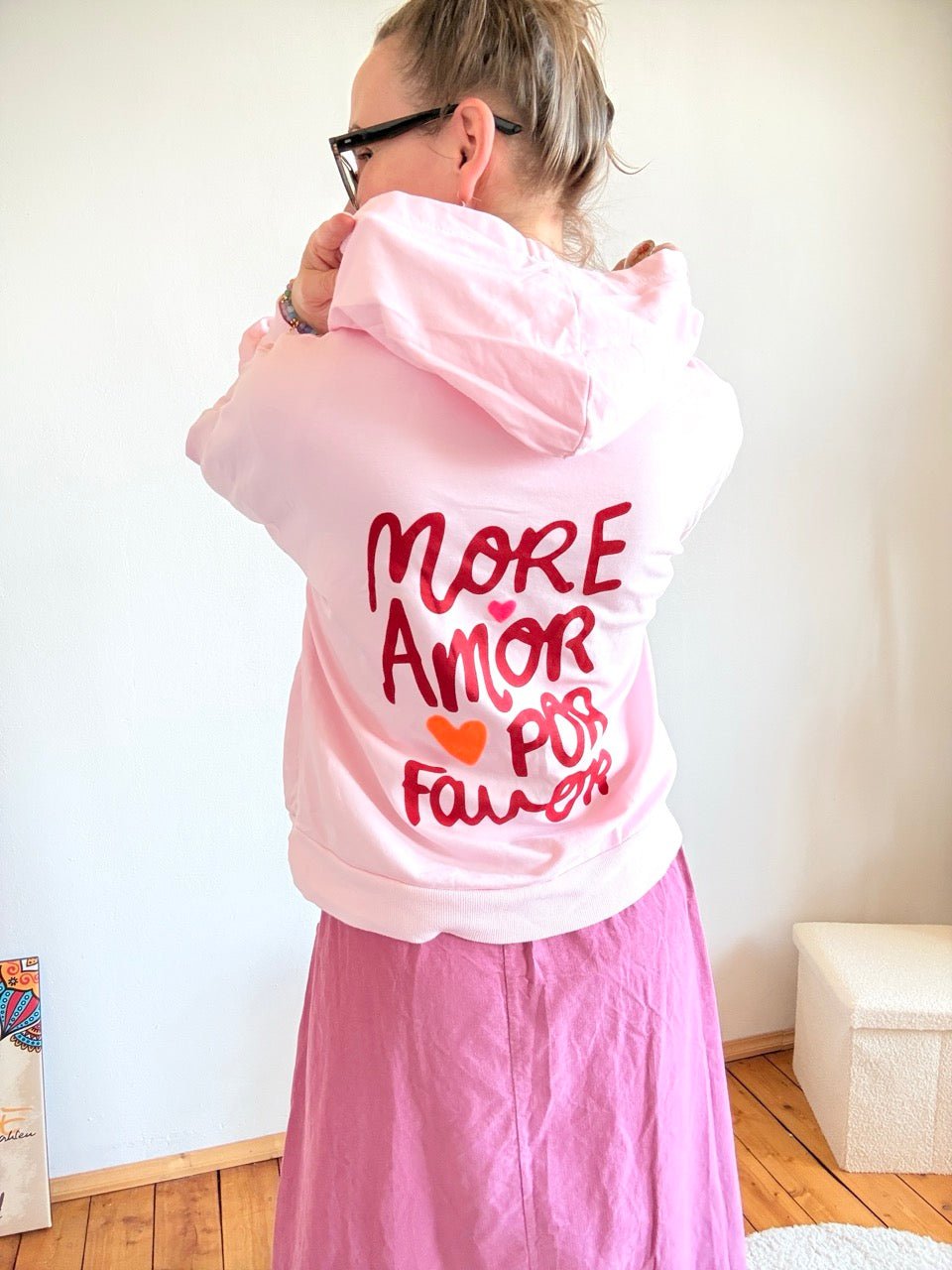Pulli Hoodie Amor Rose - FROLLEIN KÄTHE Shop