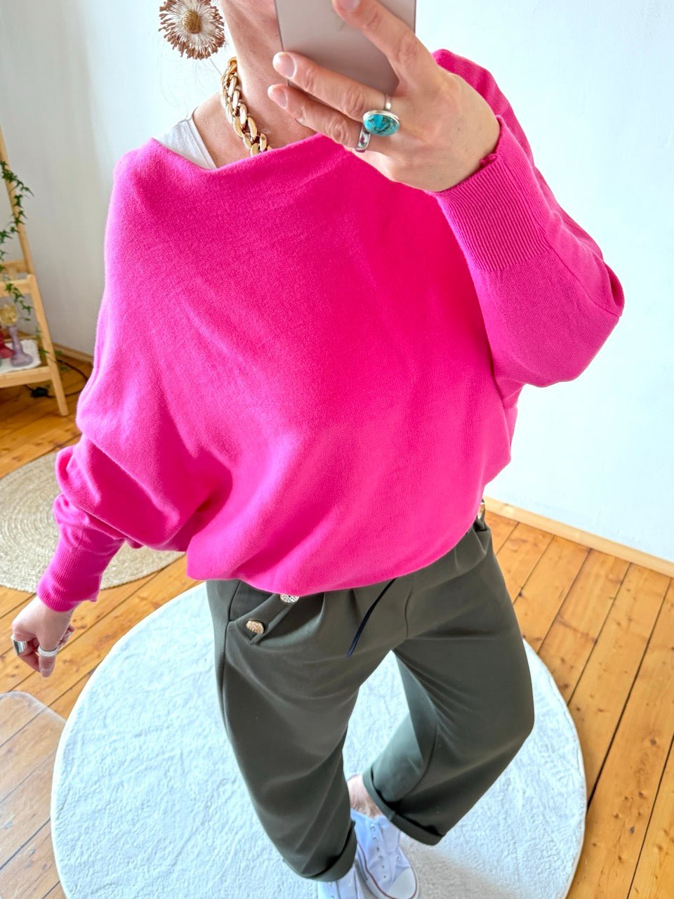 Pulli Kuschelglück Fuchsia - FROLLEIN KÄTHE Shop