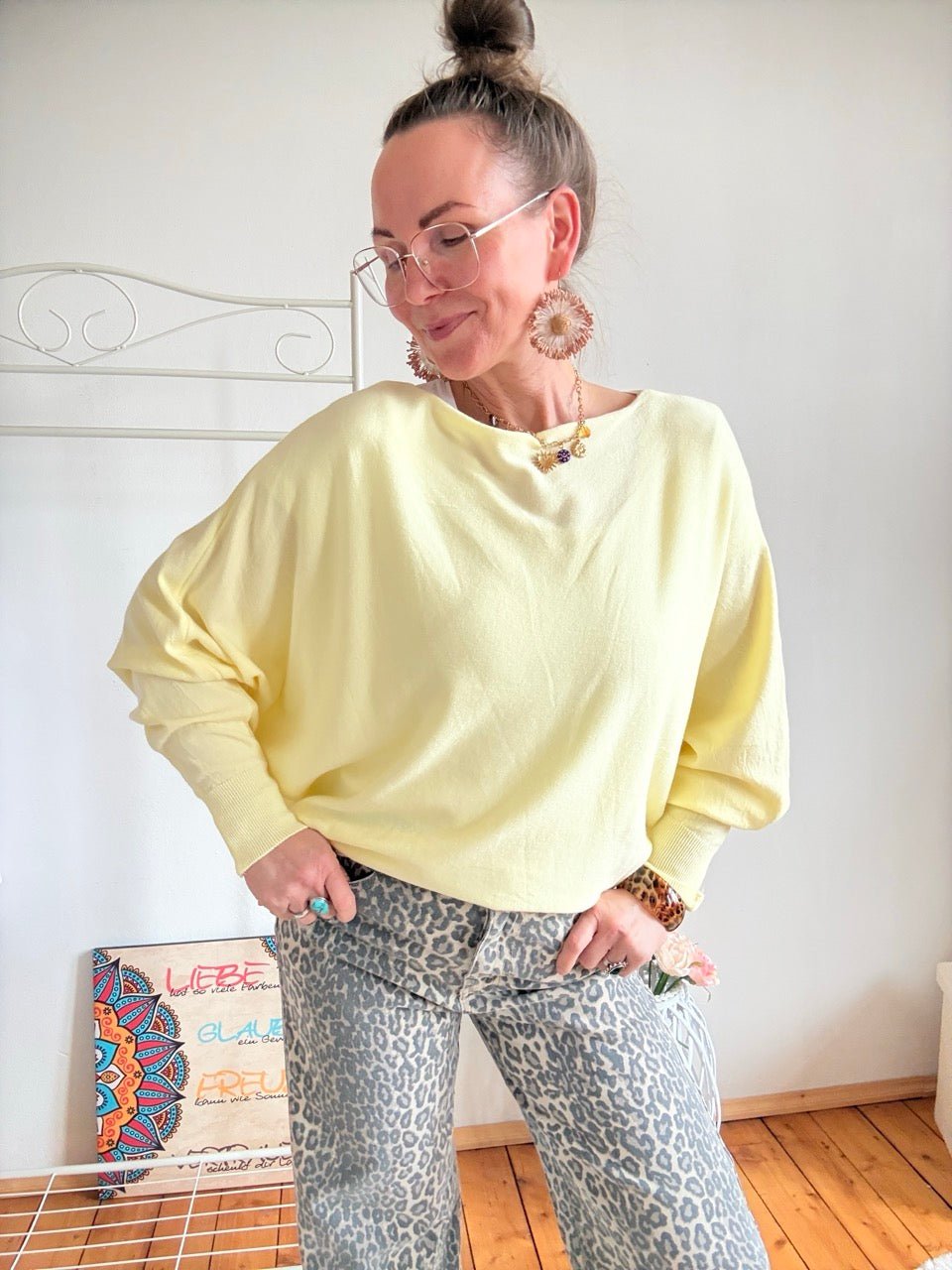 Pulli Kuschelglück Gelb - FROLLEIN KÄTHE Shop