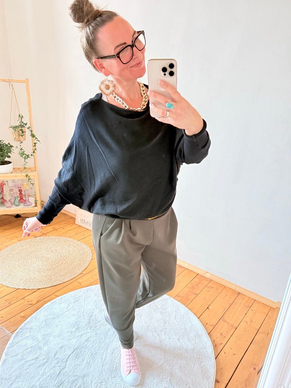 Pulli Kuschelglück Schwarz - FROLLEIN KÄTHE Shop