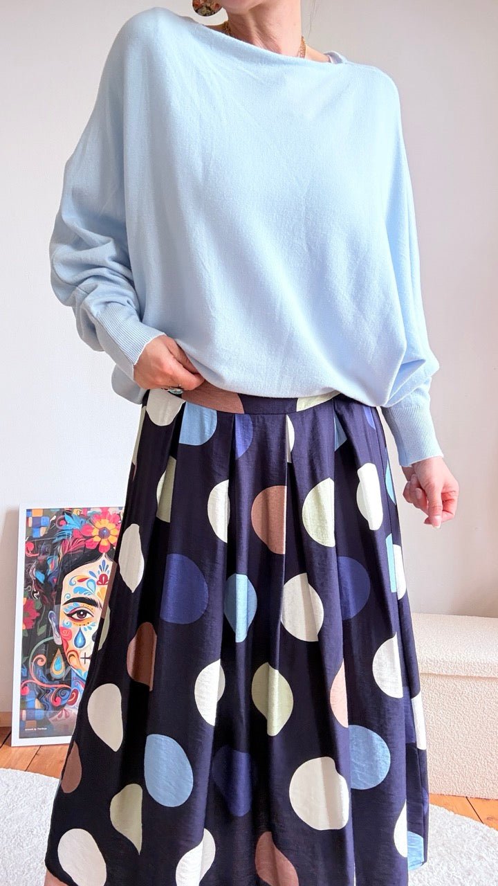 Pulli Kuschelglück Hellblau - FROLLEIN KÄTHE Shop