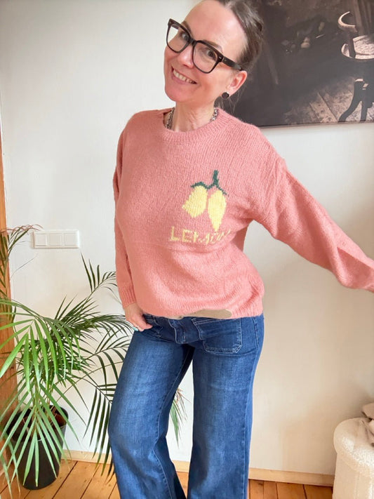 Pulli Lemon Lachs - FROLLEIN KÄTHE Shop
