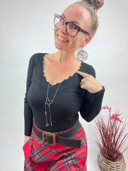 Pulli Lina Schwarz NEU! - FROLLEIN KÄTHE Shop