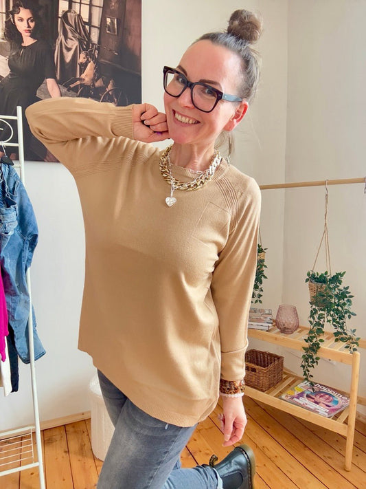 Pulli Magda Cappuccino - FROLLEIN KÄTHE Shop