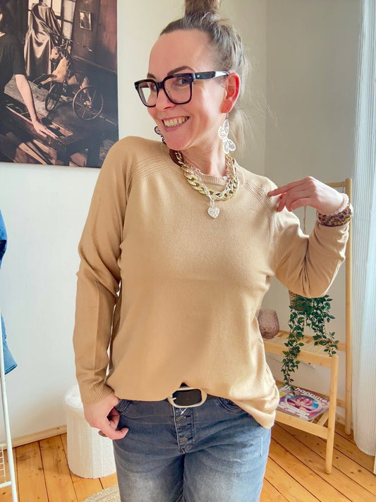 Pulli Magda Cappuccino - FROLLEIN KÄTHE Shop