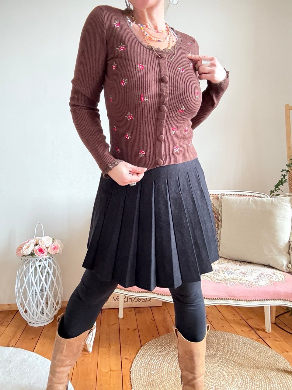 Pulli Margot Schoko Braun - FROLLEIN KÄTHE Shop