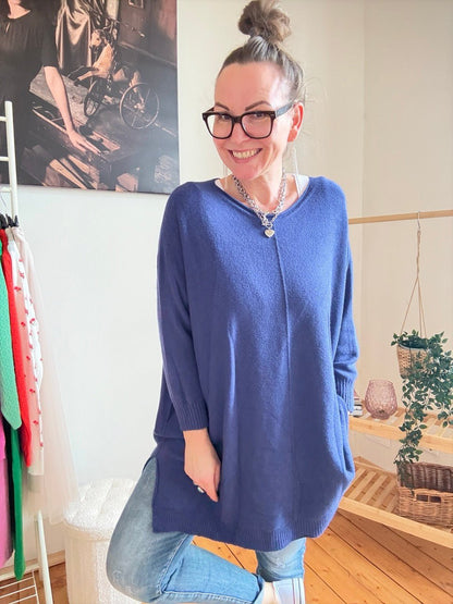 Pulli Me Time Blau - FROLLEIN KÄTHE Shop