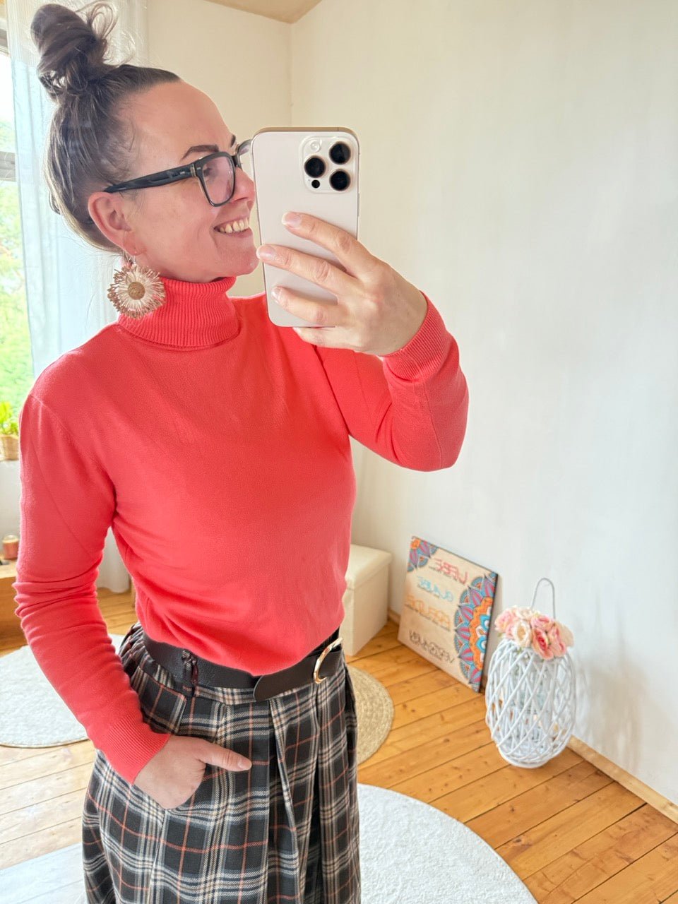 Pulli Mimi Karamell Koralle - FROLLEIN KÄTHE Shop