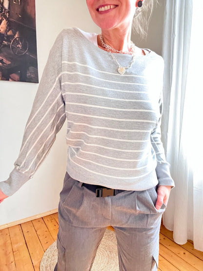 Pulli Minka Grau - FROLLEIN KÄTHE Shop