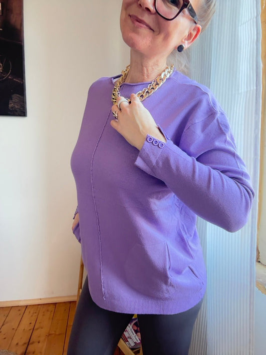 Pulli Mona Lavendel - FROLLEIN KÄTHE Shop