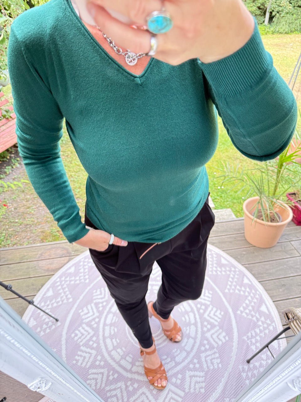 Pulli Morgenstund Grün - FROLLEIN KÄTHE Shop