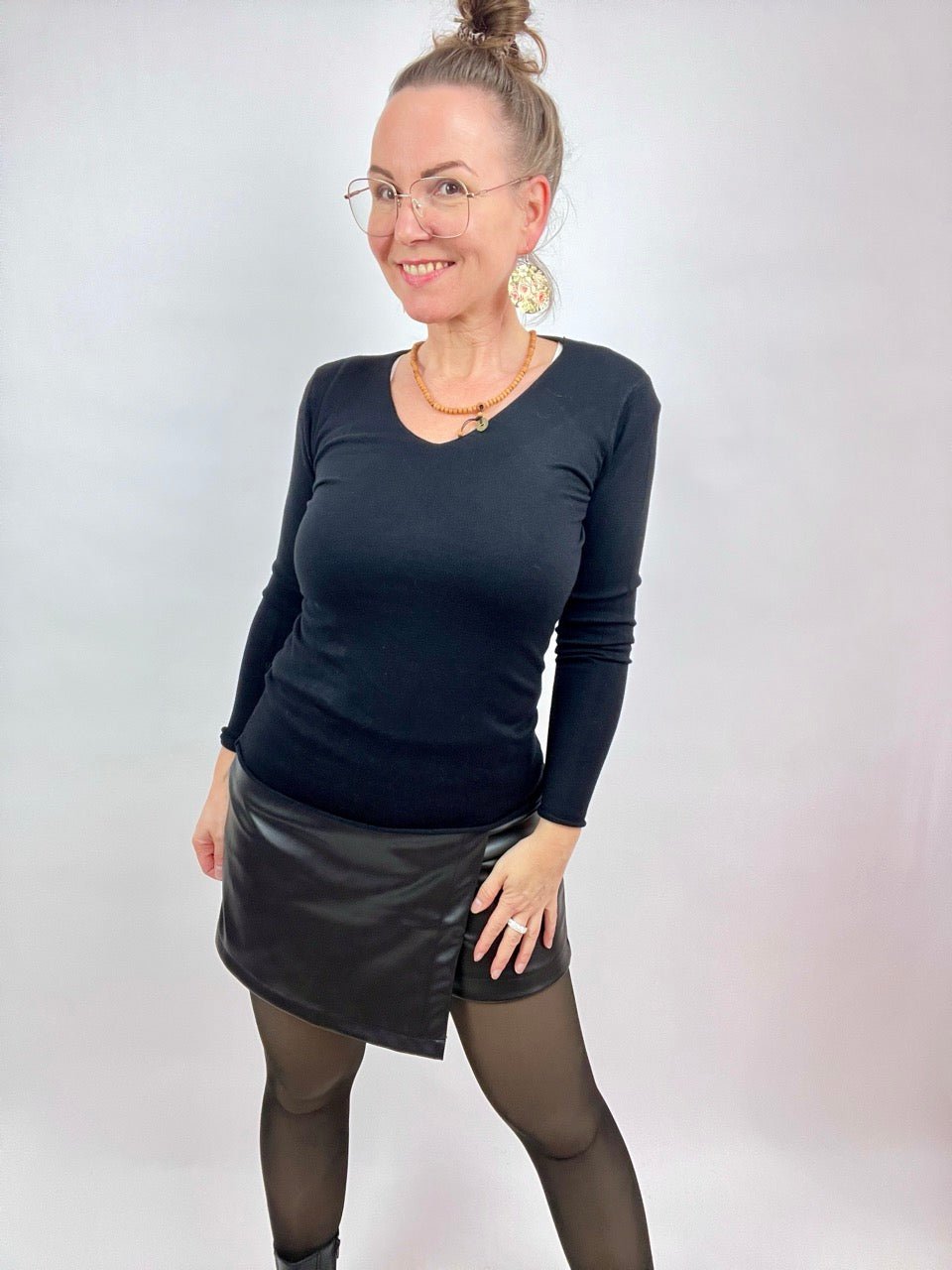 Pulli Morgenstund Schwarz - FROLLEIN KÄTHE Shop