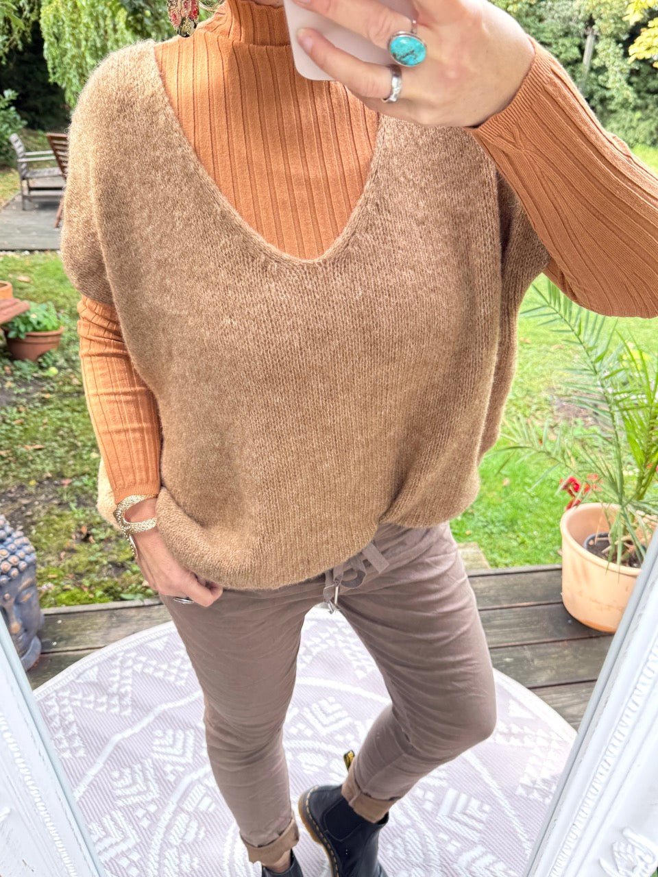 Pulli / Pullunder Cozy Dream Cappuccino - FROLLEIN KÄTHE Shop