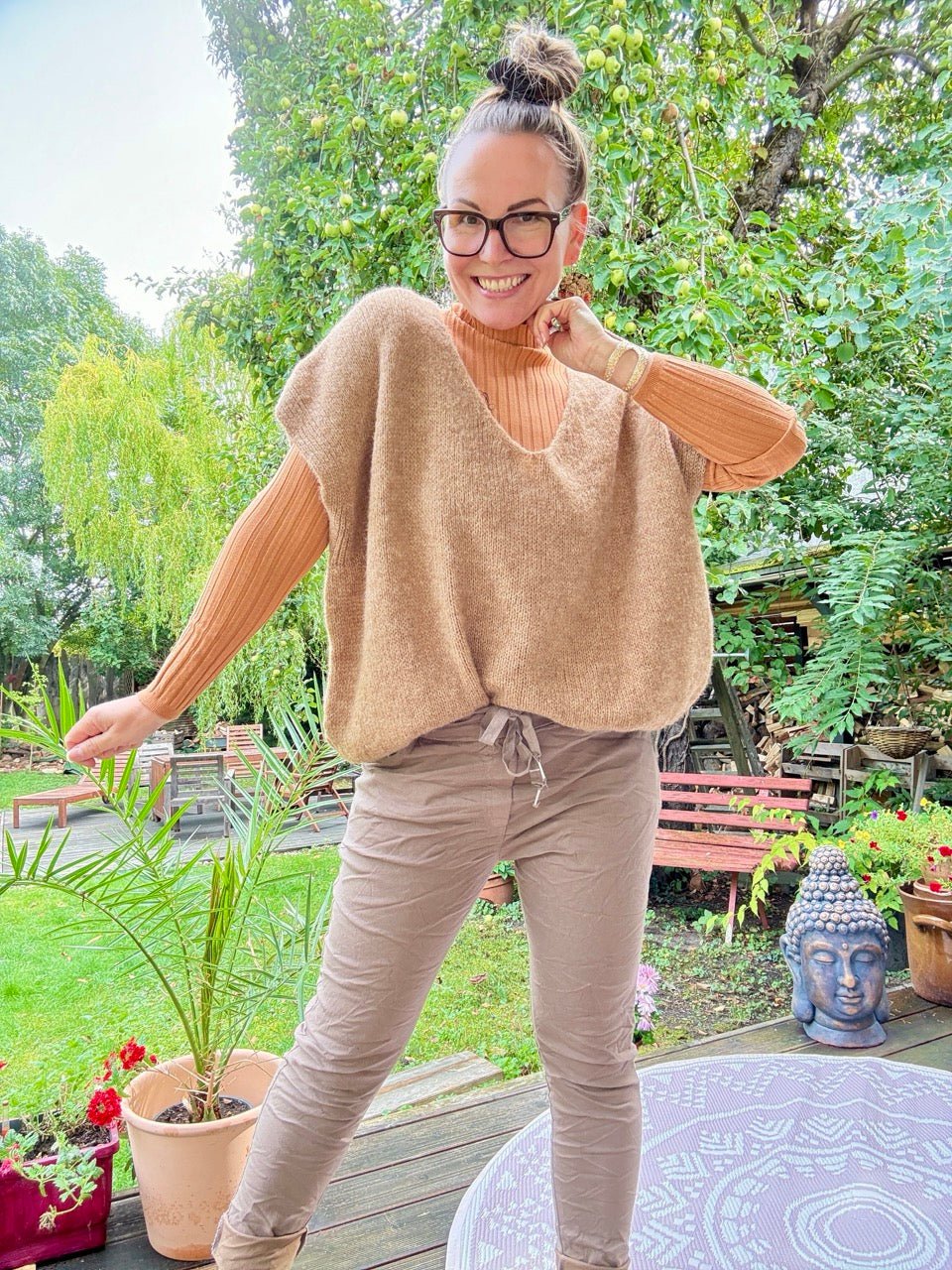 Pulli / Pullunder Cozy Dream Cappuccino - FROLLEIN KÄTHE Shop