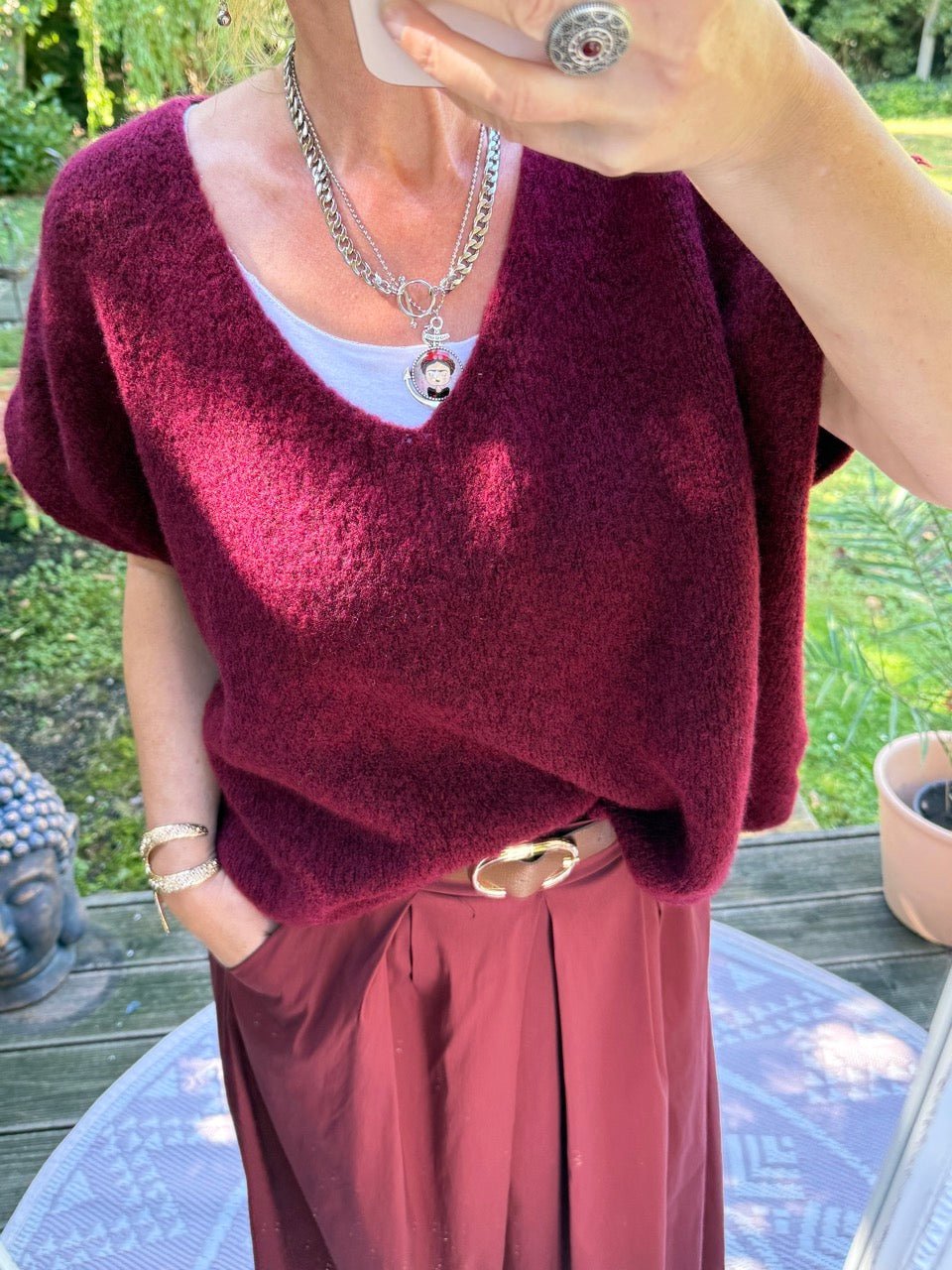 Pulli / Pullunder Cozy Dream Cherry - FROLLEIN KÄTHE Shop