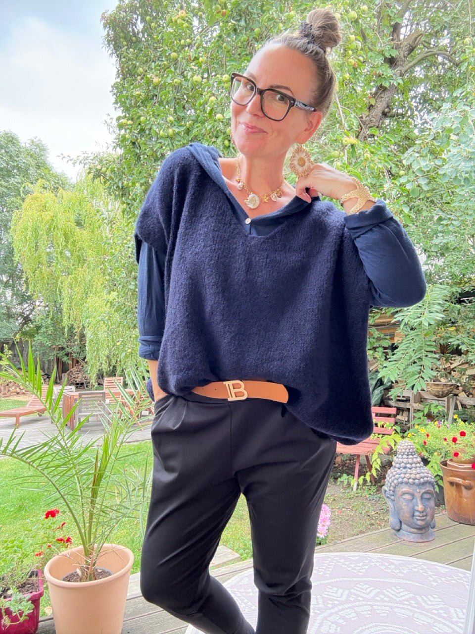 Pulli / Pullunder Cozy Dream Dunkelblau - FROLLEIN KÄTHE Shop