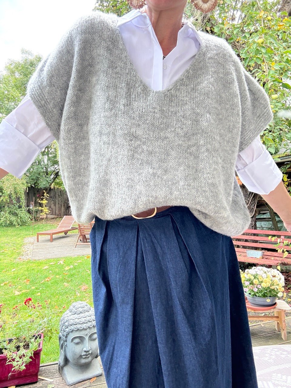 Pulli Pullunder Cozy Dream Grau - FROLLEIN KÄTHE Shop