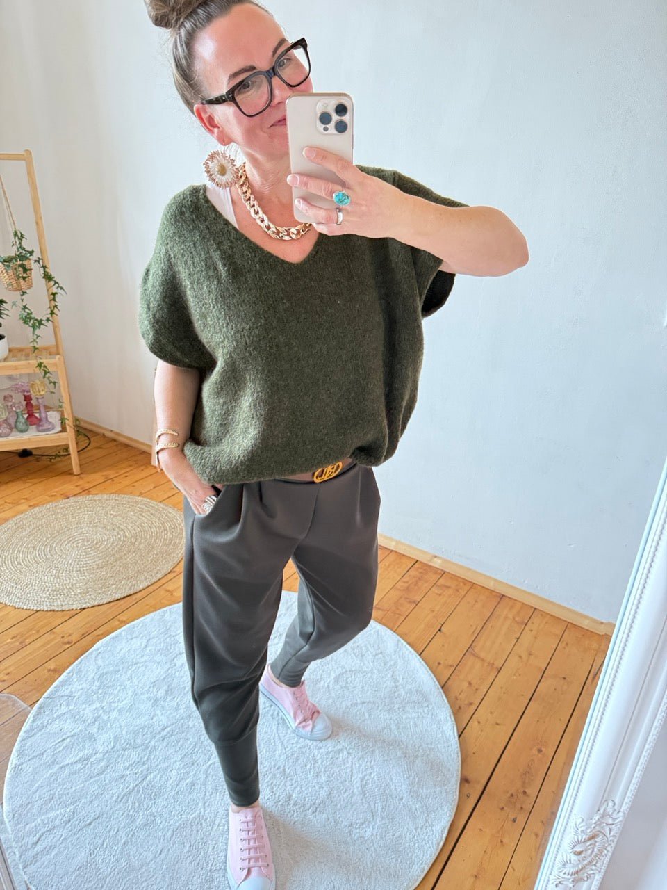 Pulli / Pullunder Cozy Dream Olive - FROLLEIN KÄTHE Shop