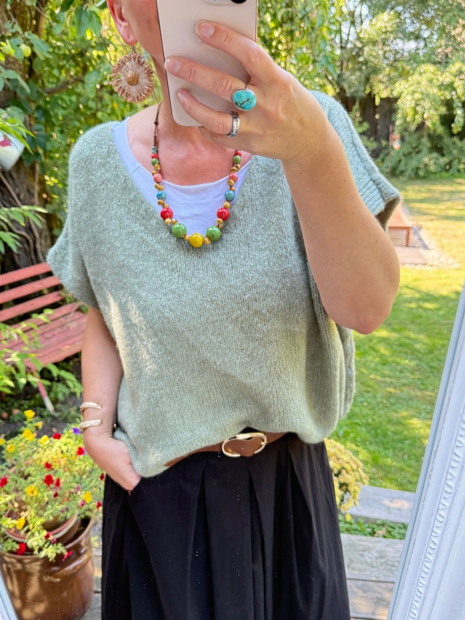 Pulli / Pullunder Cozy Dream Salbei - FROLLEIN KÄTHE Shop