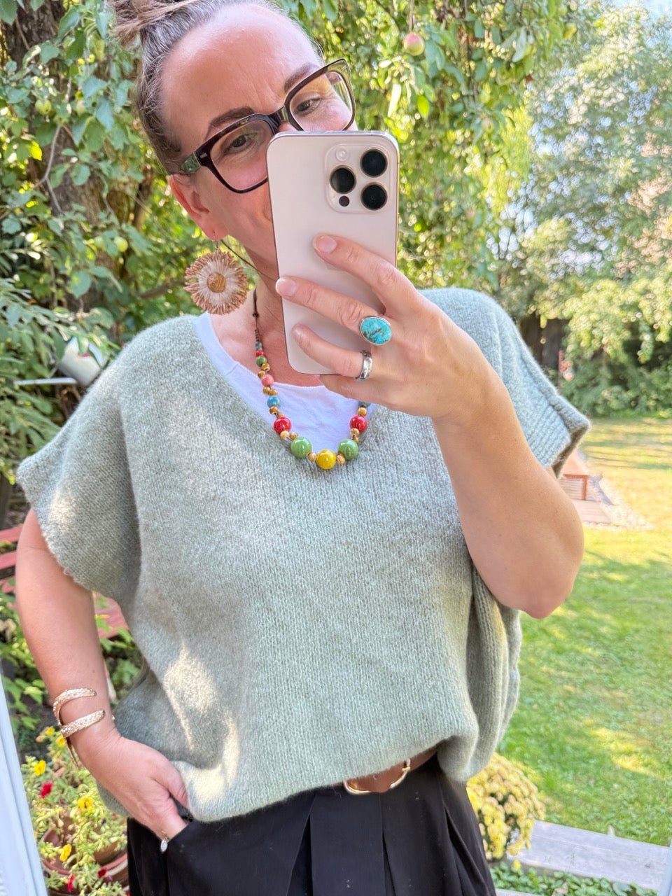 Pulli / Pullunder Cozy Dream Salbei - FROLLEIN KÄTHE Shop