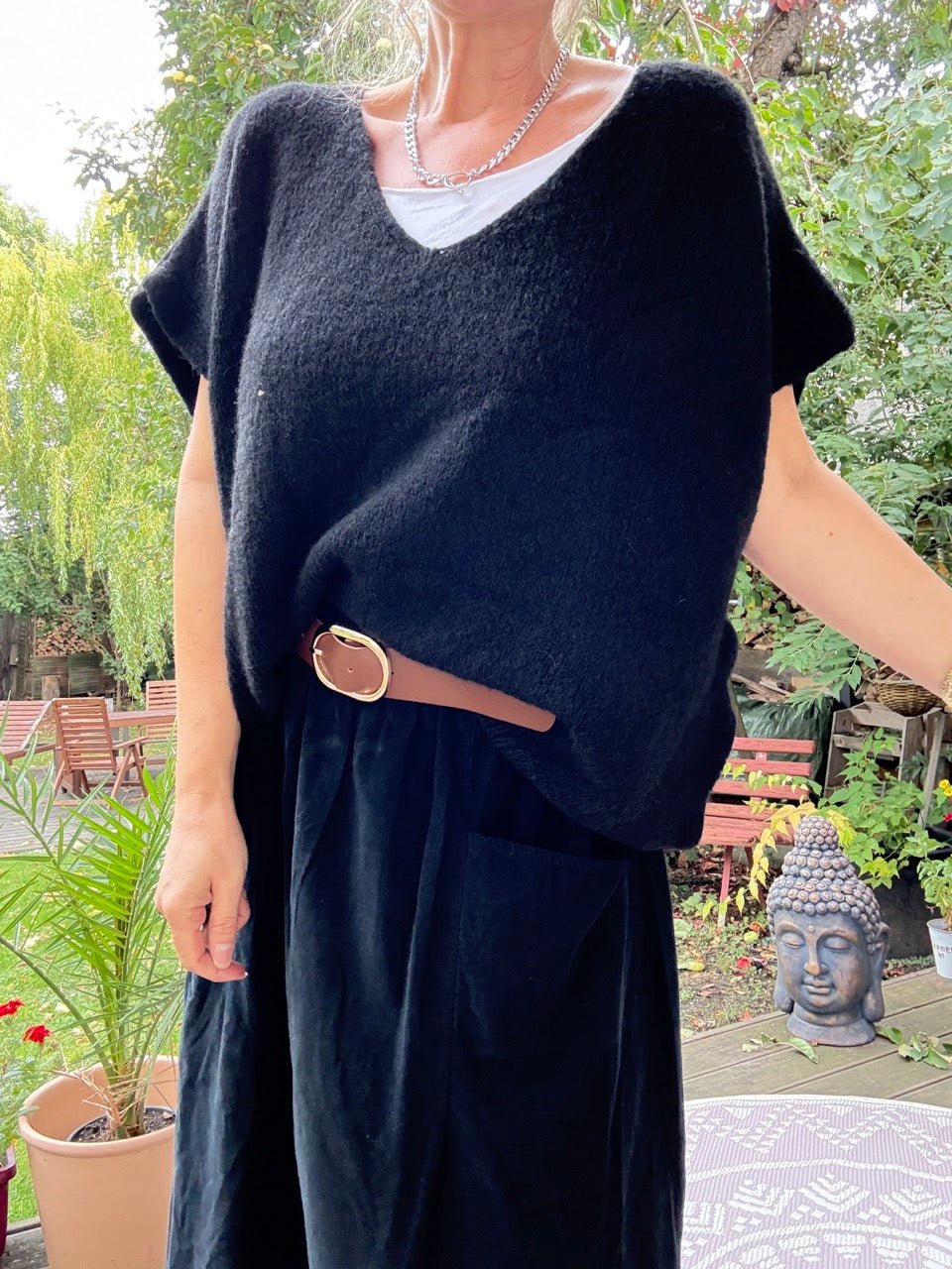 Pulli / Pullunder Cozy Dream Schwarz - FROLLEIN KÄTHE Shop