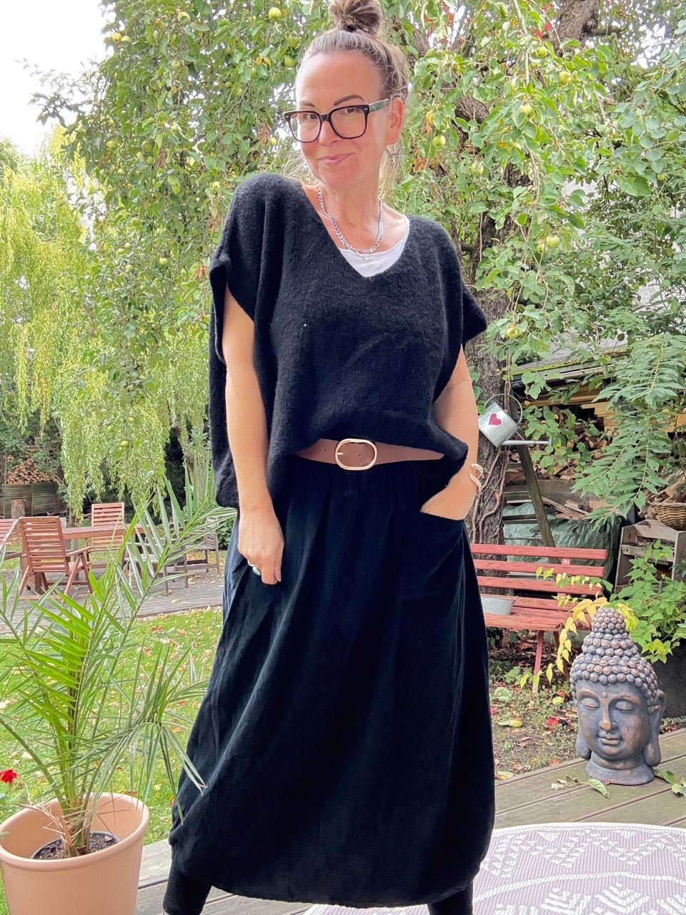 Pulli / Pullunder Cozy Dream Schwarz - FROLLEIN KÄTHE Shop