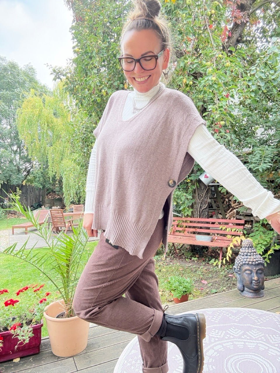 Pulli Pullunder Kaja Cappuccino - FROLLEIN KÄTHE Shop