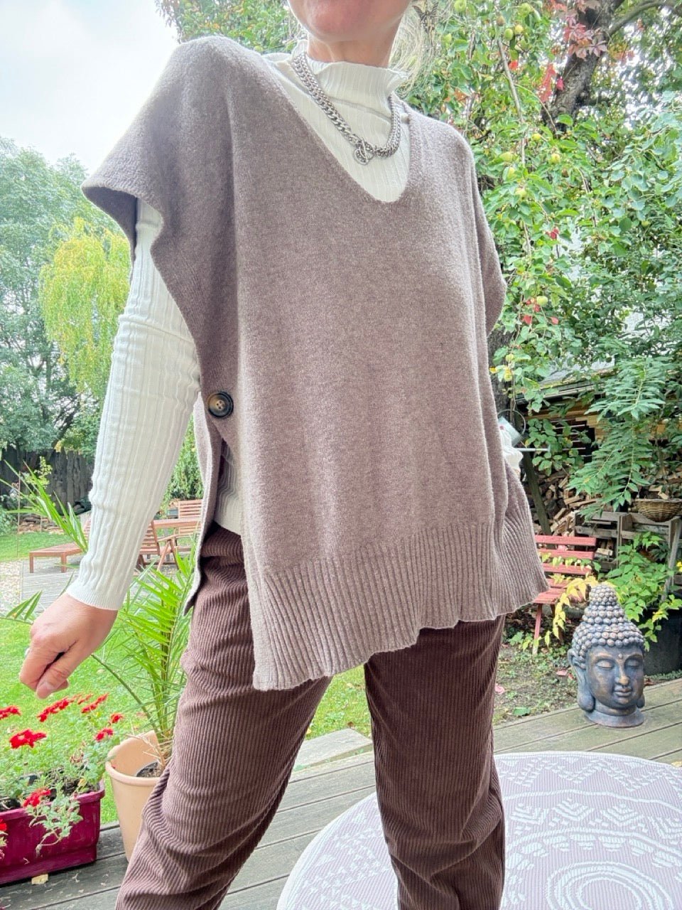 Pulli Pullunder Kaja Cappuccino - FROLLEIN KÄTHE Shop