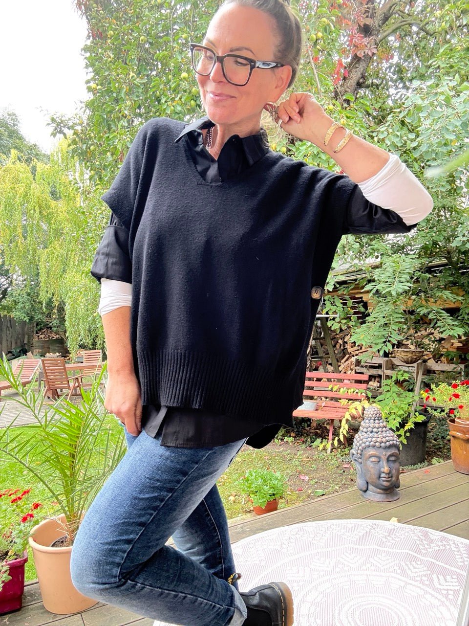Pulli Pullunder Kaja Schwarz - FROLLEIN KÄTHE Shop
