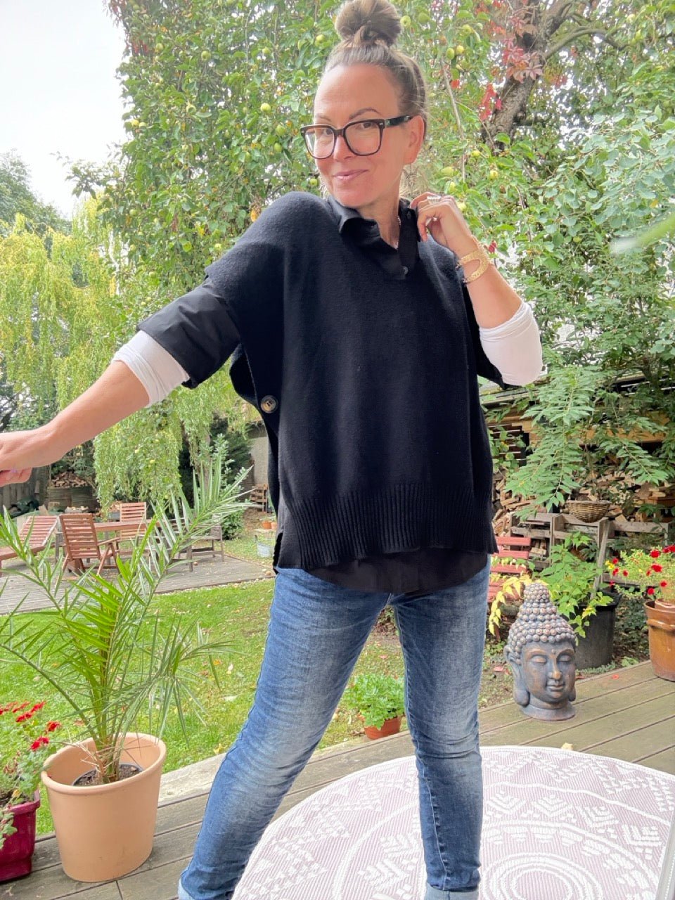 Pulli Pullunder Kaja Schwarz - FROLLEIN KÄTHE Shop