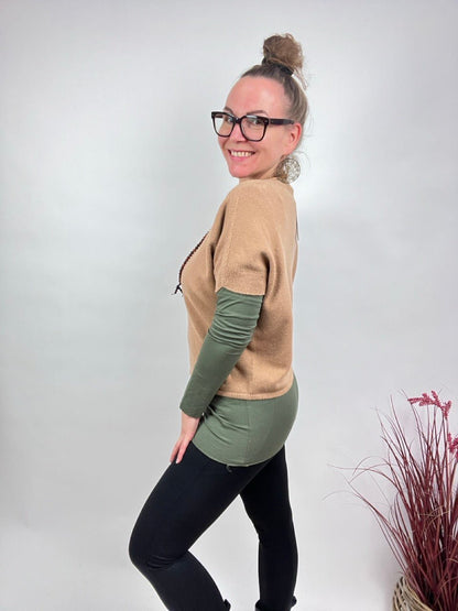 Pulli Showtime Cappuccino - FROLLEIN KÄTHE Shop