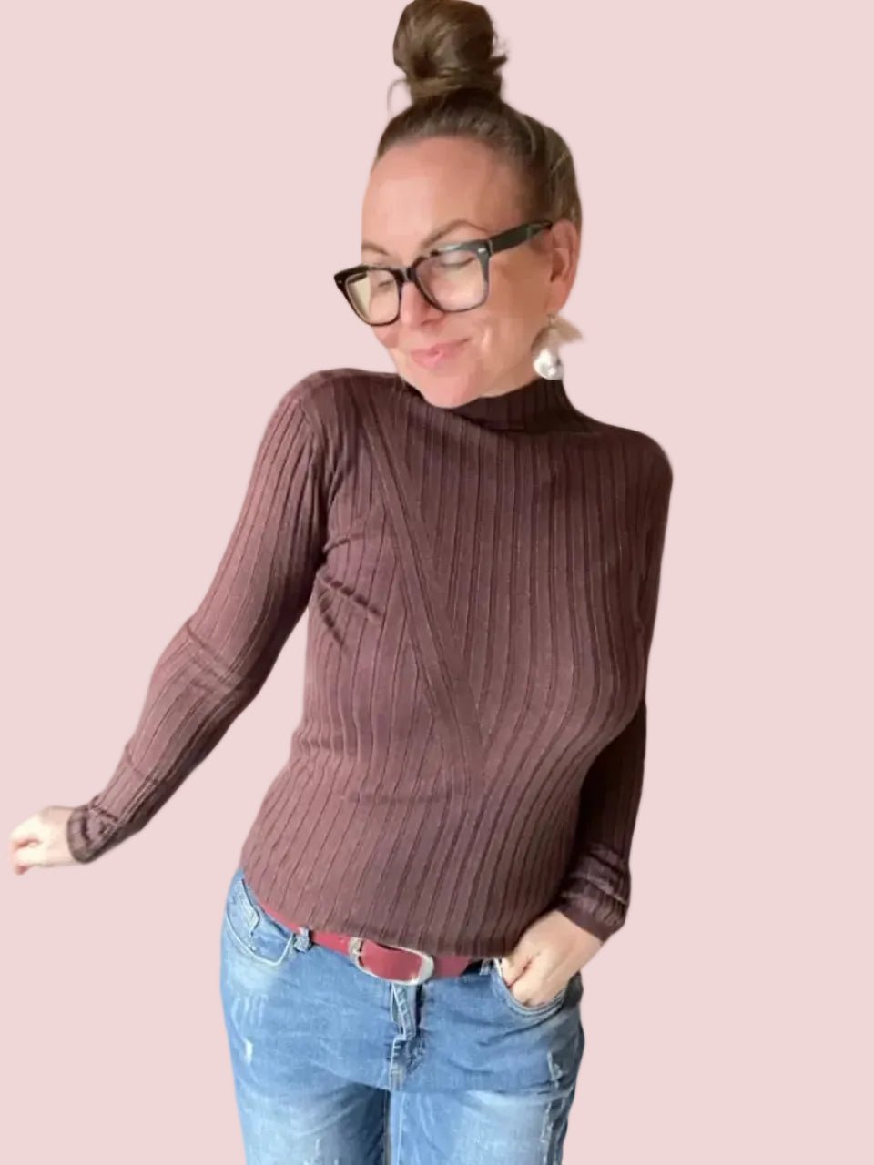 Pulli Sinja Schokobraun - FROLLEIN KÄTHE Shop