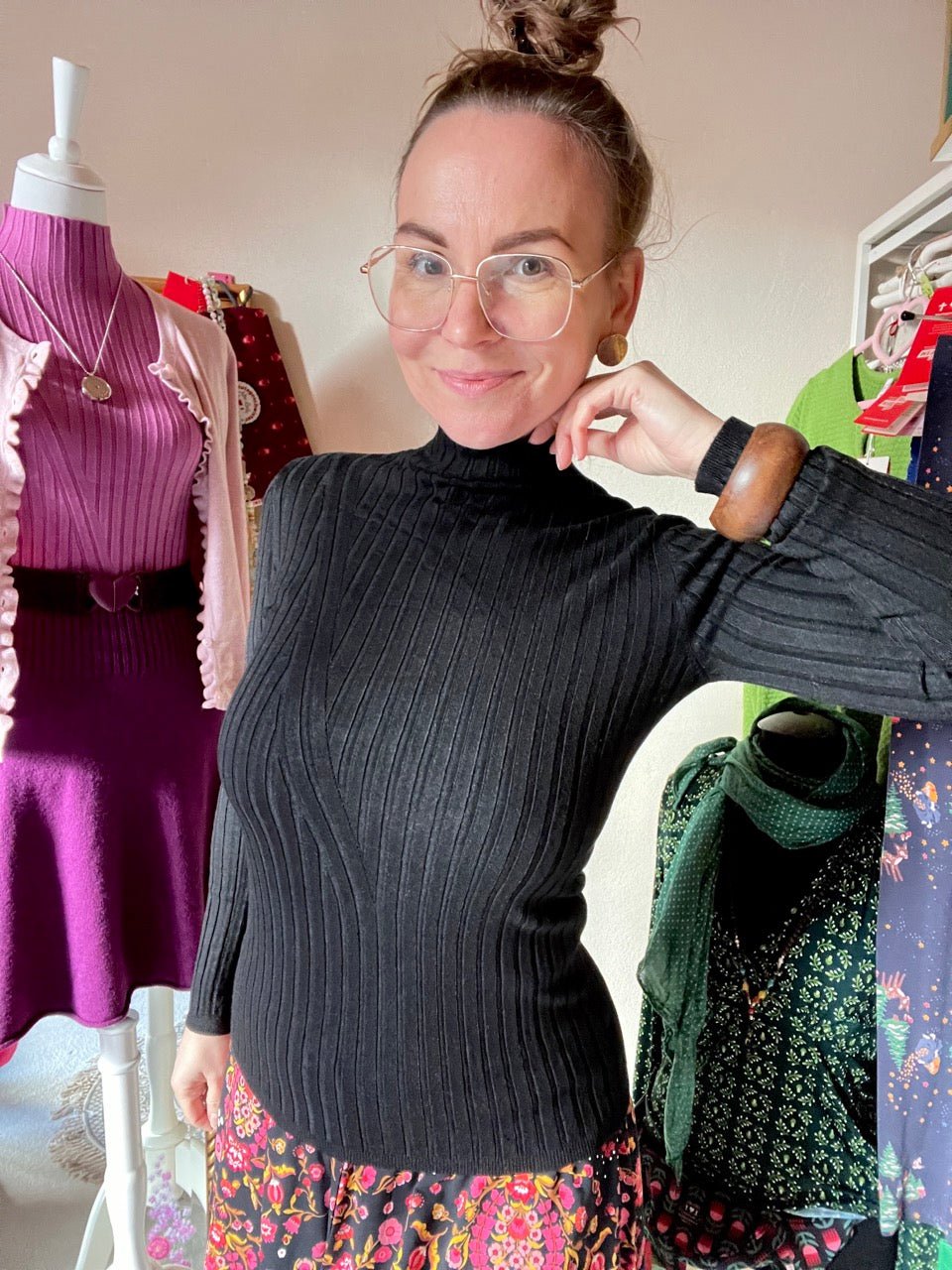 Pulli Sinja Schwarz - FROLLEIN KÄTHE Shop