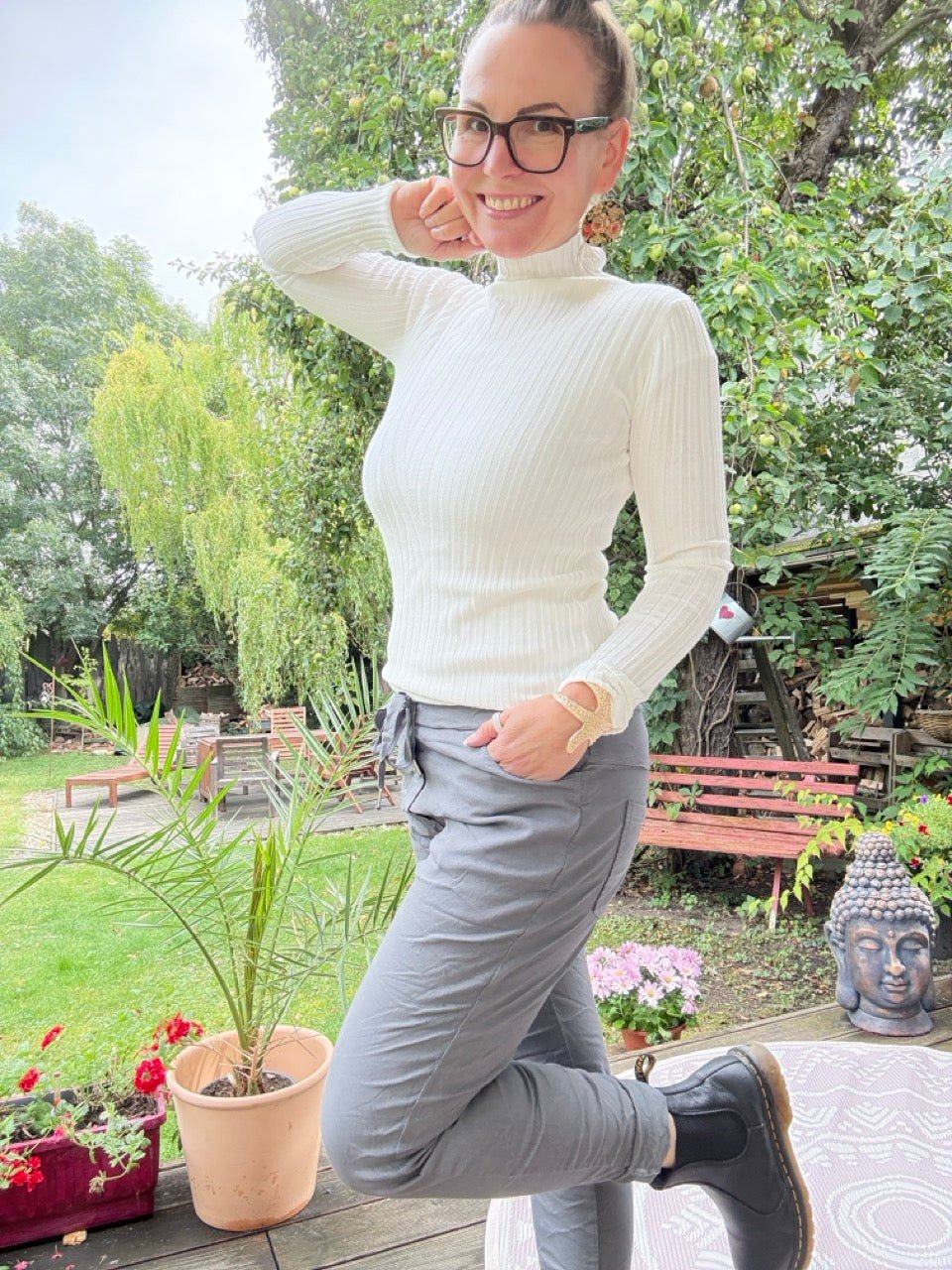 Pulli Sinja Wollweiß - FROLLEIN KÄTHE Shop