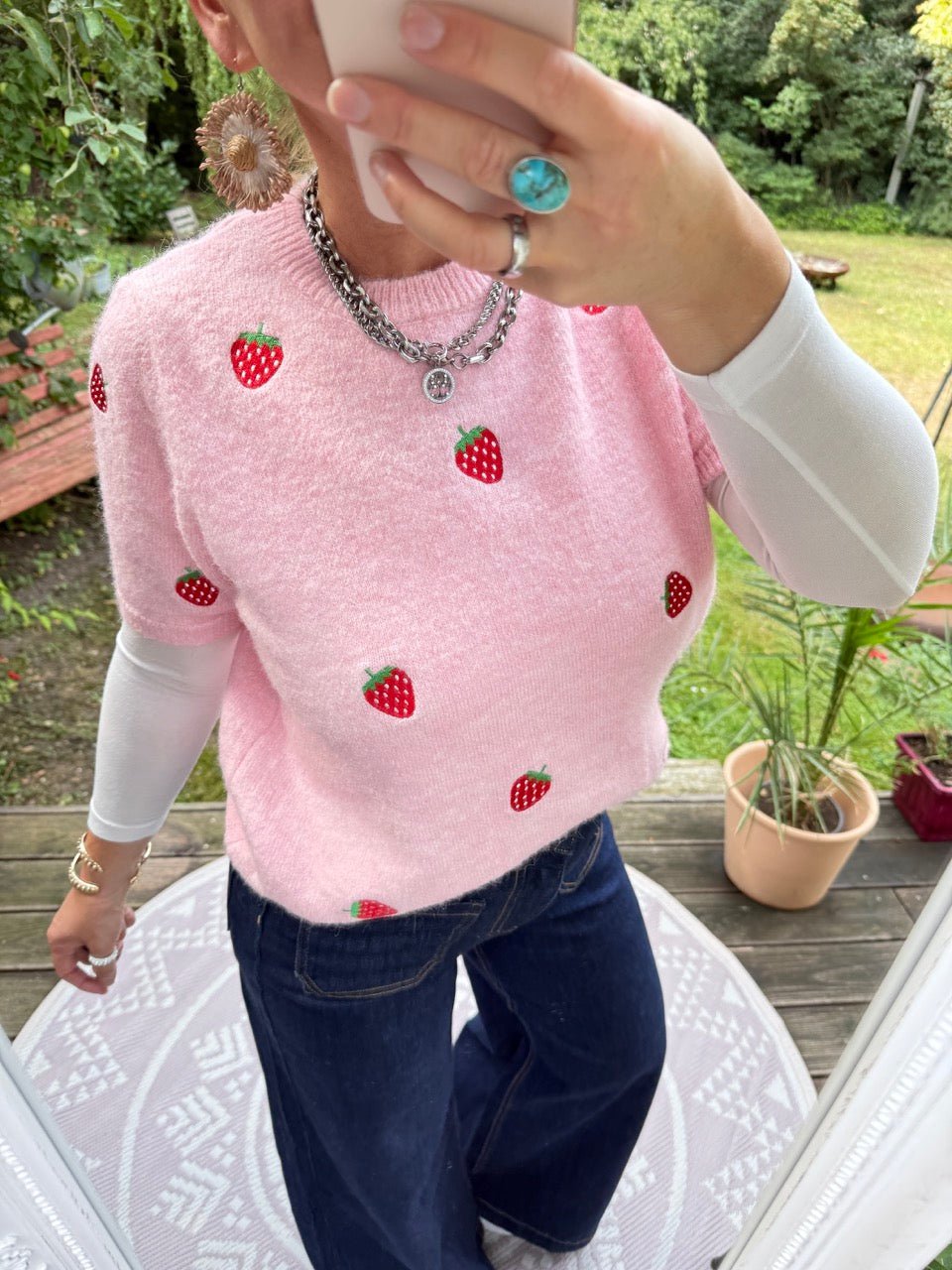 Pulli Strawberry Rose - FROLLEIN KÄTHE Shop