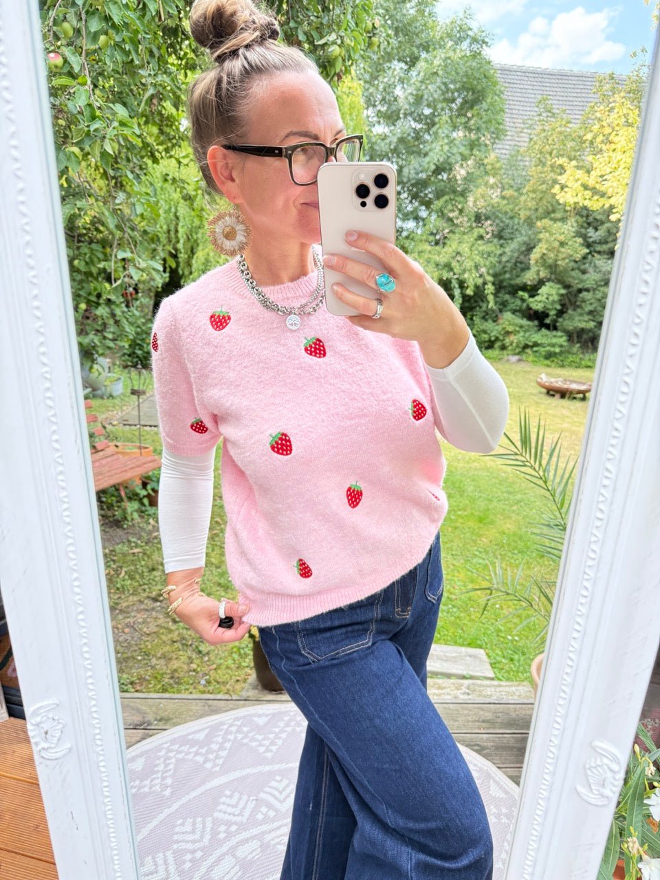 Pulli Strawberry Rose - FROLLEIN KÄTHE Shop