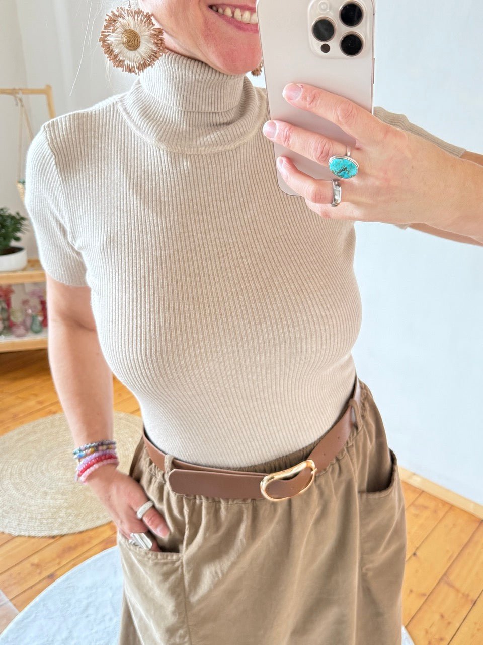 Pulli Thea Immerschön Sand - FROLLEIN KÄTHE Shop