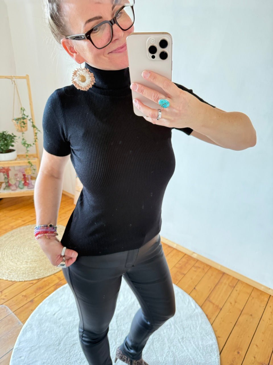 Pulli Thea Immerschön Schwarz - FROLLEIN KÄTHE Shop