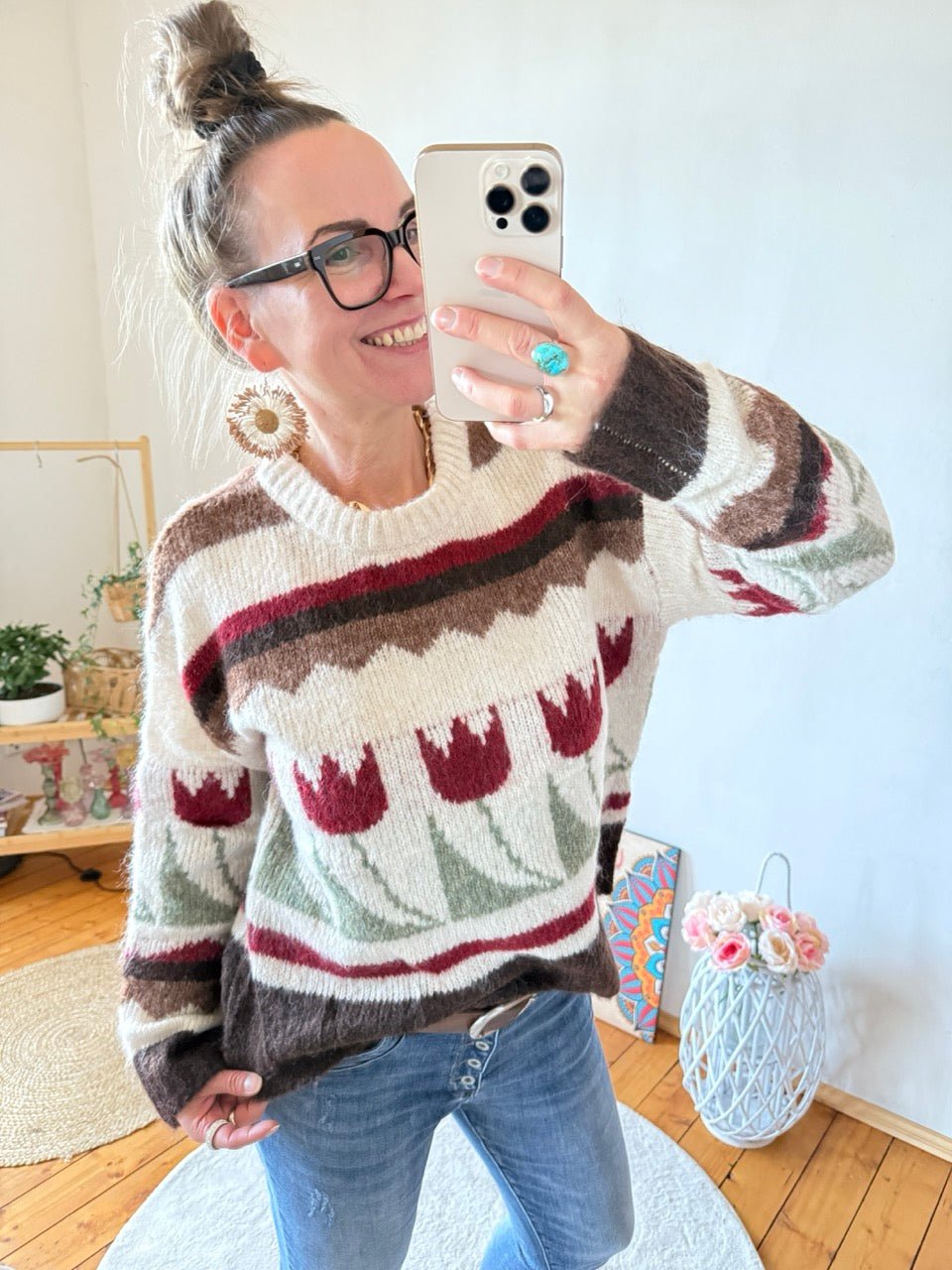 Pulli Tulpentanz Cream - FROLLEIN KÄTHE Shop