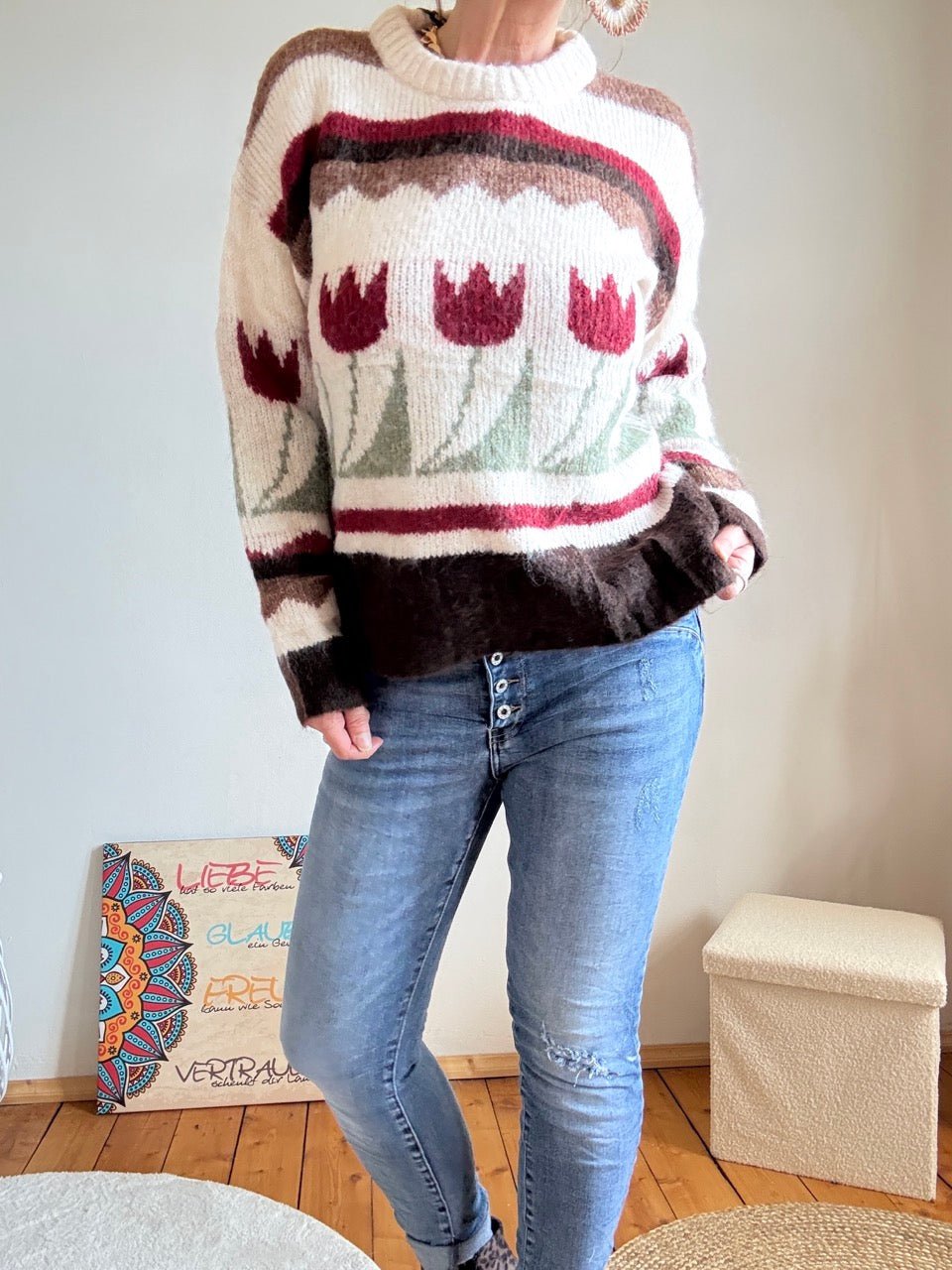 Pulli Tulpentanz Cream - FROLLEIN KÄTHE Shop