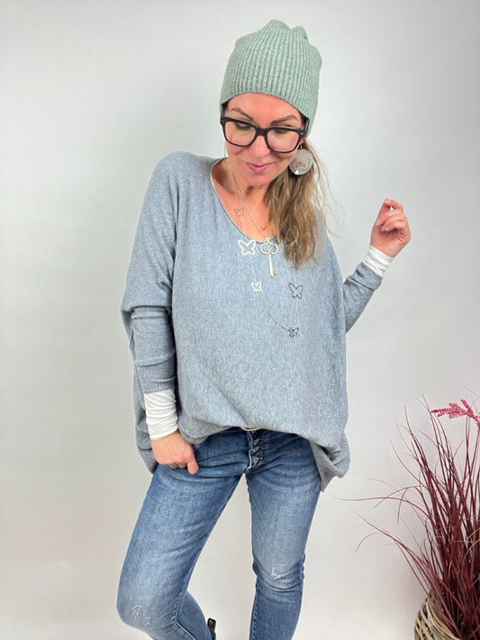 Pulli Zauberhaft Grau - FROLLEIN KÄTHE Shop